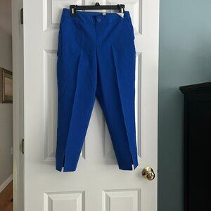 Isaac Mizrahi Royal Blue Pull-on Crop pants. Size 10P